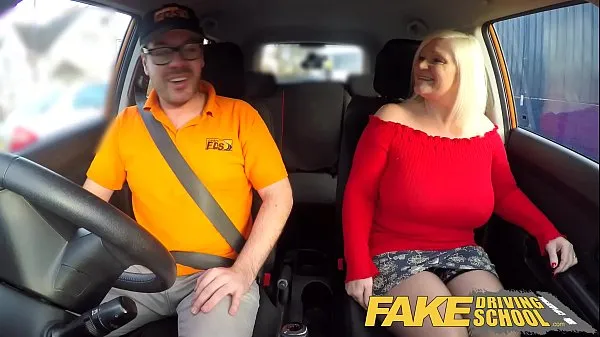Hot Fake Driving School Busty mature MILF sucks and fucks lucky instructor warm Movies