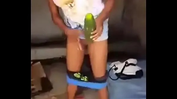 Hot he gets a cucumber for $ 100 warm Movies