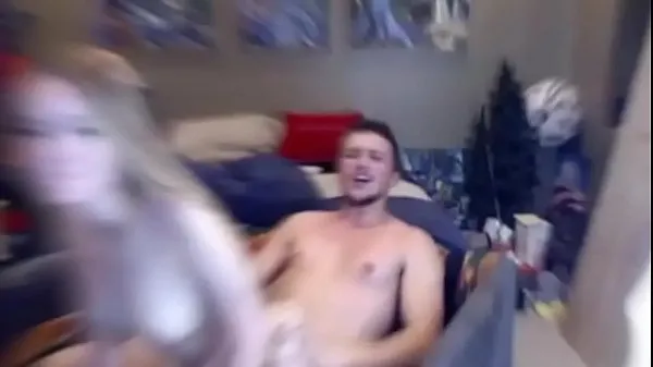 Hot Blonde Teen Riding Huge Dick Before Cumshot Load on Natural Boobs at Free Webcams warm Movies