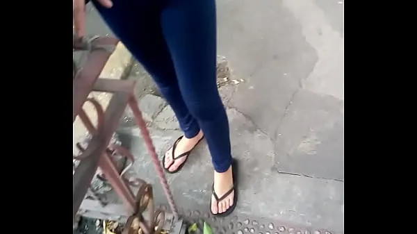 Menő Nice feet in black sandals meleg filmek