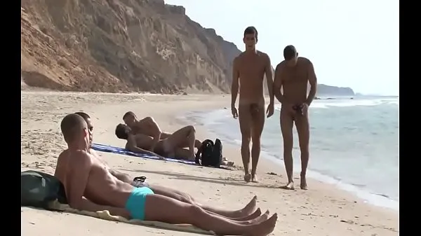 Hot Beach gay orgy warm Movies