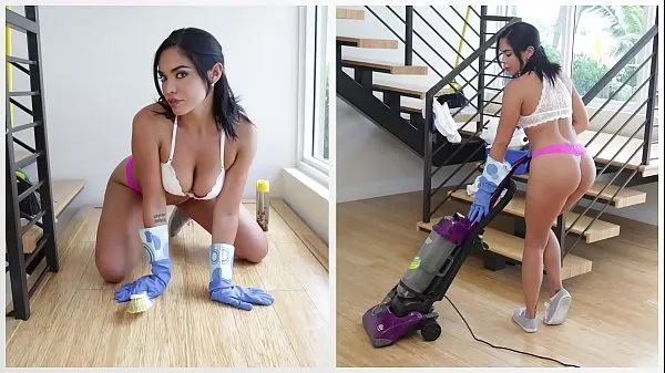 Vroči BANGBROS - My Dirty Maid Selena Santana Cleans My House And My Big Dick topli filmi