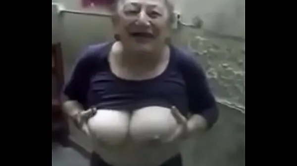 Hot granny show big tits warm Movies