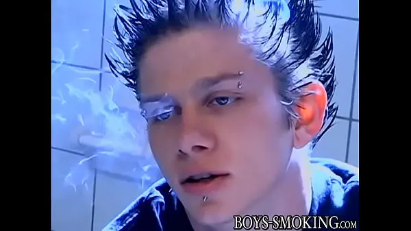 Hot Smoking homo jizzes in bathroom warm Movies