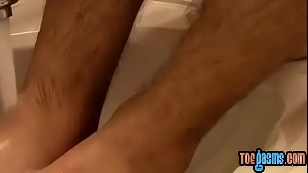 Hot Adorable homo cums on freshly washed feet after wanking solo warm Movies