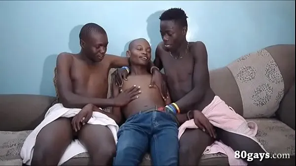 Kuumia Black African Twinks Barebacking Threesome lämpimiä elokuvia