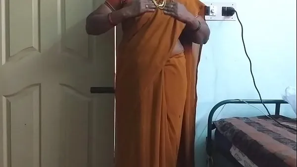 desi indian horny tamil telugu kannada malayalam hindi cheating wife wearing saree vanitha showing big boobs and shaved pussy press hard boobs press nip rubbing pussy masturbation Filem hangat panas