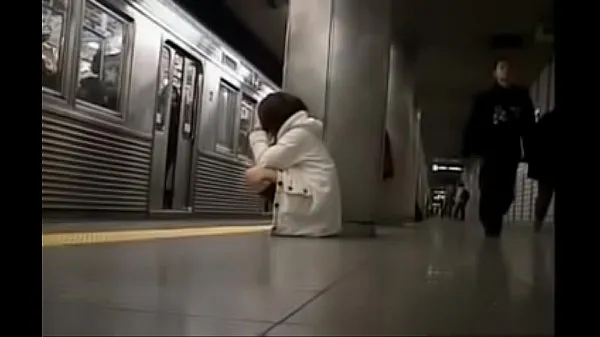Hot Japanese girl groped in a train with no panties warm Movies