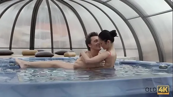 Hot OLD4K. Tender Sex in Jacuzzi warm Movies