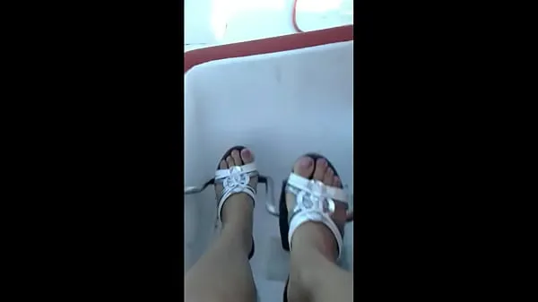 m.'s Feet in the Pedalo Boat (Fetish Obsession Filem hangat panas