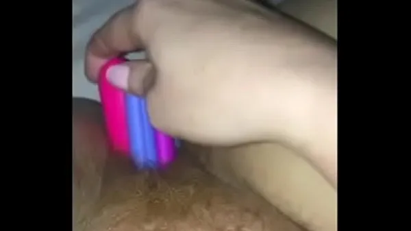 Hot Stretched out with pens, vibrators, dildos and dog toys warm Movies