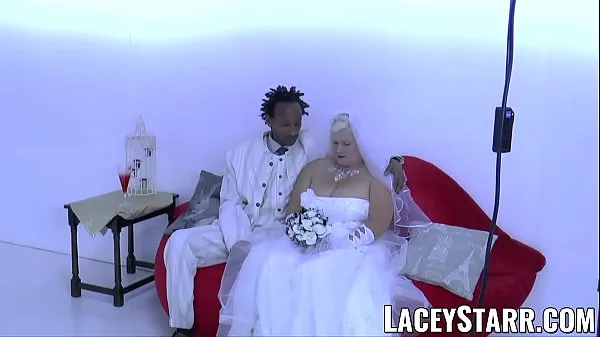 Hot LACEYSTARR - Granny bride fed with cum after BBC pounding warm Movies