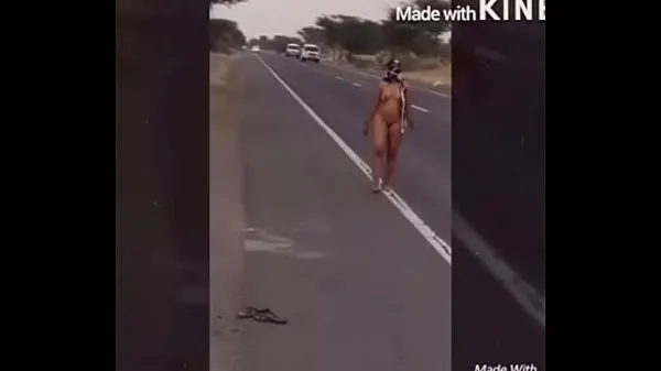 Hot Indian daring desi walking nude in public road in daytime warm Movies