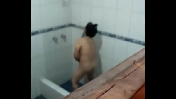 뜨거운 Spying on my plain bathing 따뜻한 영화