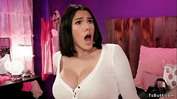 Hot Huge tits shemale girlfriend anal fucks bf warm Movies