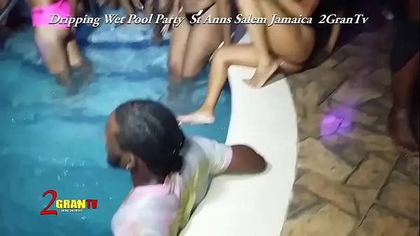 热Pool Party In St Ann Jamaica温暖的电影