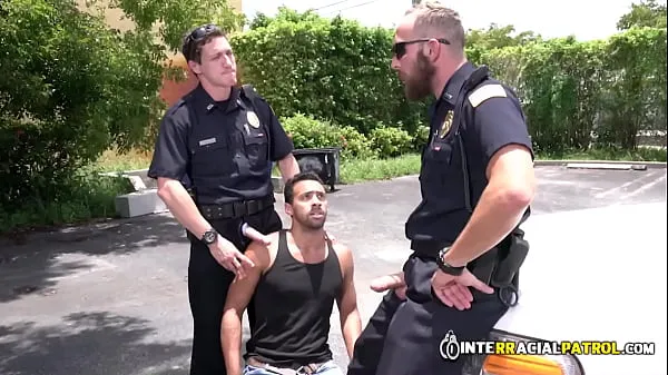 Hot Suspect is taken and banged by gay cops against the car hood warm Movies