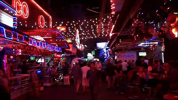 뜨거운 Soi Cowboy Sukhumvit Road Night in Thailand 따뜻한 영화