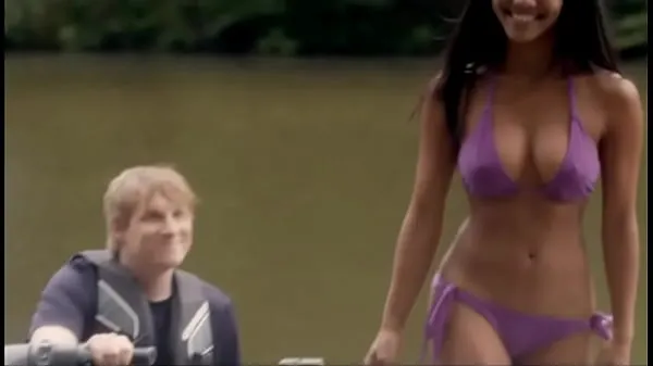 Hot Freshwater: Sexy Islander Bikini Girl On Dock warm Movies