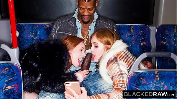 Hot BLACKEDRAW Two Beauties Fuck Giant BBC On Bus warm Movies