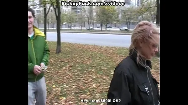 Hotte Blonde fucked for 200 bucks on the street varme filmer