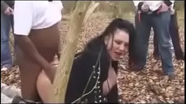 Hot Girl with big tits we met on goes dogging in the woods warm Movies