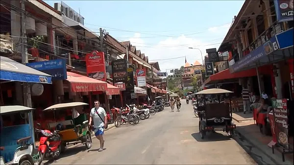 Quente Pub Street Siem Reap Camboja Filmes quentes