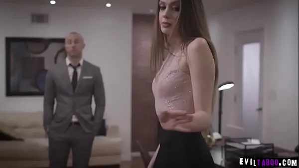 Hot Hot teen dauther Elena Koshka was shocked that his stepdad exchange her pussy to his horny boss for his business deal warm Movies