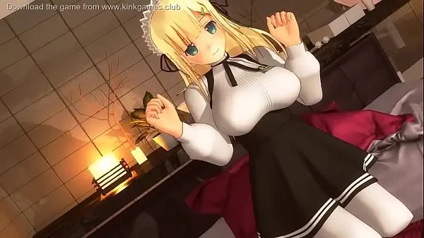 Vroči Teen Anime Maid loves cum topli filmi