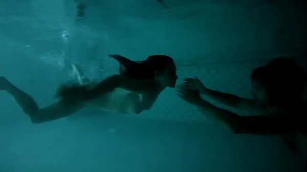 Hot Emmy Rossum swims naked with a man in a pool (brought to you by Celeb Eclipse warm Movies