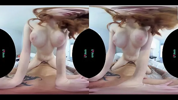 Hotte VRHUSH Redhead Scarlett Snow rides a big dick in VR varme filmer