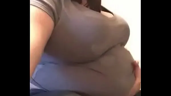 Sexy fat MILF with a BIG belly Filem hangat panas