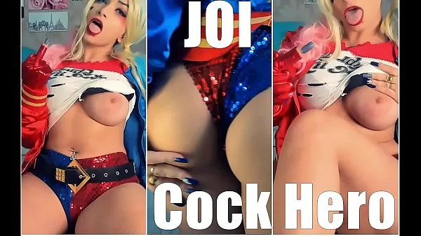 热SEXY HARLEY QUINN JOI BIG BOOBS COCK HERO, Cum on boobs温暖的电影