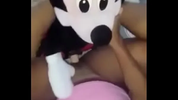 Hete my girlfriend penetrates herself with the toy she put on her stuffed warme films