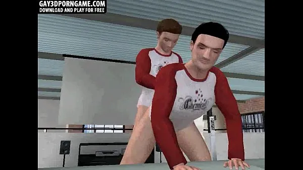 These two sexy 3D big cocked hunks are having hot anal sex Filem hangat panas
