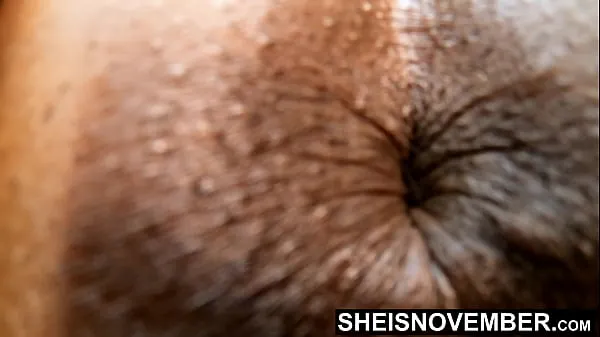 Hotte My Closeup Brown Booty Sphincter Fetish Tiny Hot Ebony Whore Sheisnovember Asshole In Slow Motion On Her Knees, Big Ass Up And Shaved Pussy Spread, Sexy Big Butt Winking Tight Butthole While Old Man Spread Her Bootyhole Apart On Msnovember varme filmer