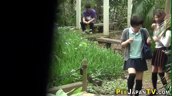 Hot Teen asians pee outdoors and get spied on warm Movies