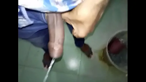 Hot Hot big cock indian guy pissing in bathroom warm Movies