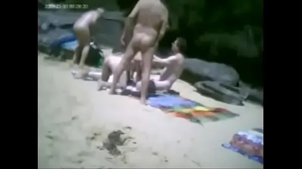 Hotte Group Beach Fuck varme film