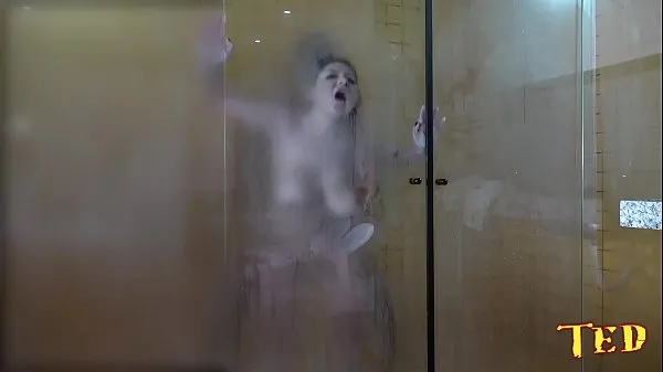 The gifted took the blonde in the shower after the scene - Rafaella Denardin - Ed j Filem hangat panas