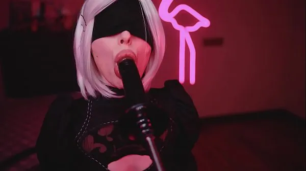 Hot Cosplay Blowjob Sloppy Suck BBC with 2B warm Movies