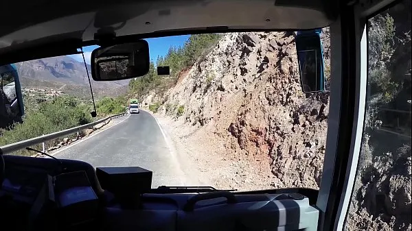 Hotte TRAVEL SHOW ASS DRIVER - Mountain Roque Nublo Gran Canaria with Sasha Bikeyeva varme film
