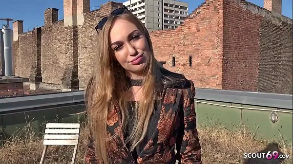 GERMAN SCOUT - Fashion Teen Model Liza Talk to Anal for Cash Filem hangat panas