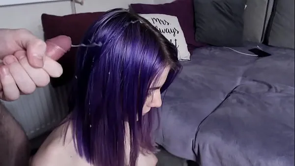 گرم Cum in purple hair گرم فلمیں