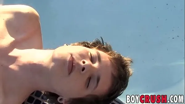 Hot Sweet teen male tugging off at his private pool warm Movies