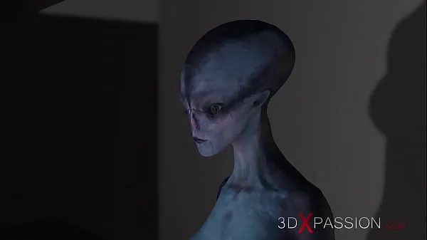 Gorące Area 51 and aliens. Beautiful girl gets fucked hard by a cyborg in the labciepłe filmy