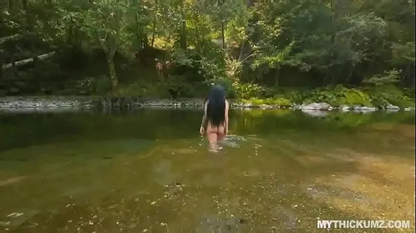 Hot PAWG thickie blows cock riverside in the nature warm Movies