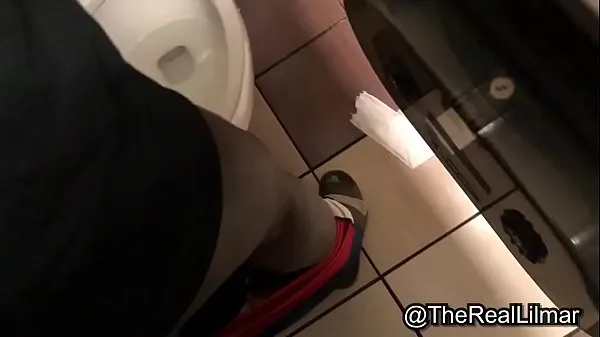 Hot lilmar tries to fuck in bathroom stall but the stupid toilet keeps flushing warm Movies
