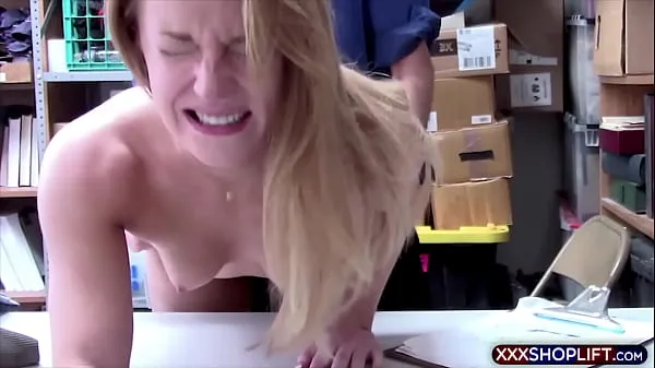 गर्म Innocent blonde virgin rough fucked on CCTV गर्म फिल्में