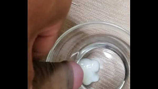 Japanese masturbation. Mass ejaculation in glass Filem hangat panas